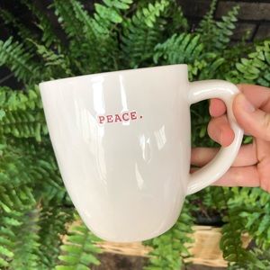 BRAND NEW RAE DUNN Peace mug